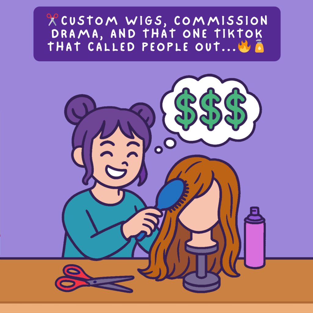 💇‍♀️Custom Wigs, Commission Drama, and That One TikTok That Called People&nbsp;Out…🔥🧴